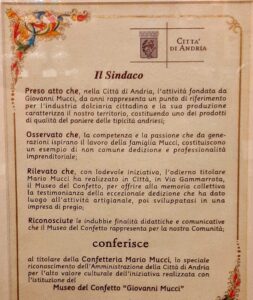 Museo del confetto Mucci